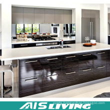 French Style Glazed White Kitchen Cabinets with Custom Island (AIS-K745)